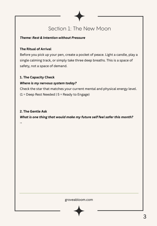 The Lunar Flow Micro-Workbook: A Guide to Capacity-Honoring Productivity